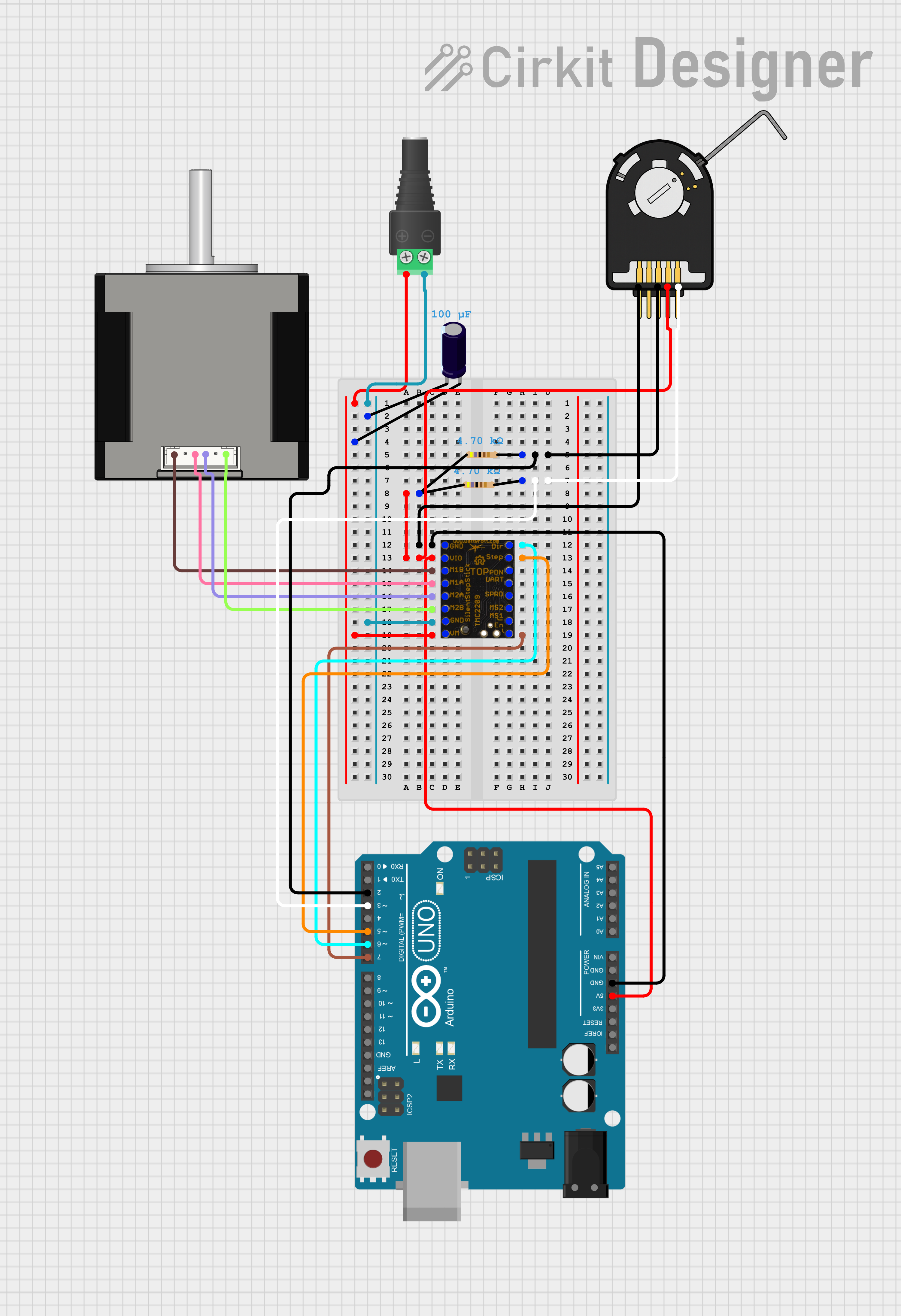 Arduino and motor driver wiring