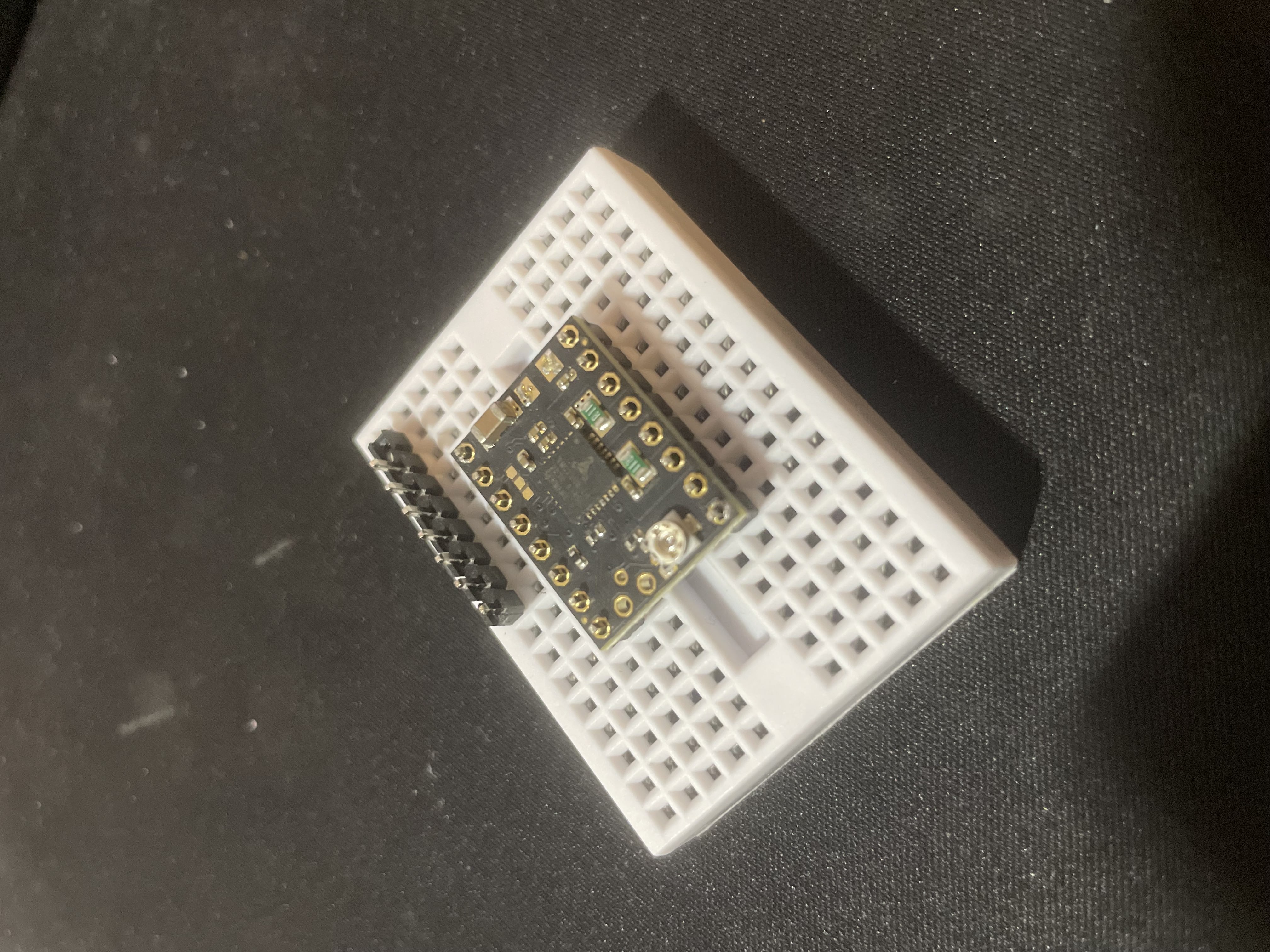 Stepper motor driver on breadboard